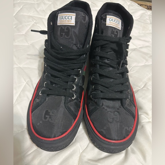 Size 10 Mens Gucci Tennis 1977 high-top Sneakers -
Farfetch excellent condition - Picture 15 of 16